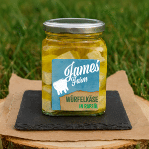 Würfelkäse in Öl
